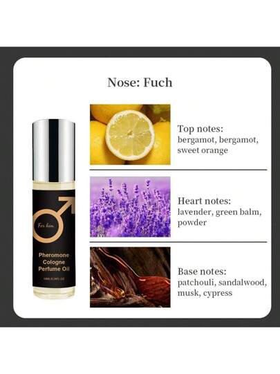 FLATPEA عطر رجالي 10مل، عطر لطيف طويل الأمد، رائحة منعشة متعددة الأغراض مناسبة للاستخدام اليومي وكهدايا المناسبات