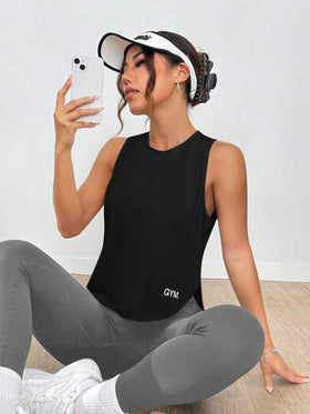 Easithlete قميص نسائي رياضي متنوع للرياضة والجري مطبوع عليه حرف
