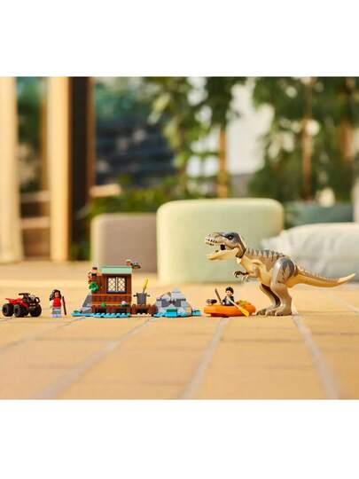 LEGO كتل بناء عالم الديناصورات جوراسيك بايرورابتور وديلوفوصورس النقل 76975