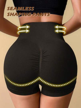 شورت تشكيل وتنحيف الخصر والمؤخرة للسيدات, قطعة واحدة ذو خصر مرتفع وتصميم سلس