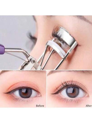 مبرشم أهداب بمقبض بنفسجي مع 4 وسادات مطاطية بديلة، أداة تجميل صحية للاستخدام المنزلي والمهني