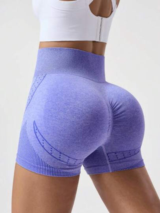 Seamluxe  Sport شورتات رياضية للنساء ذات خصر عالي بدون منفذ وتخفيف وشدإ الجسم