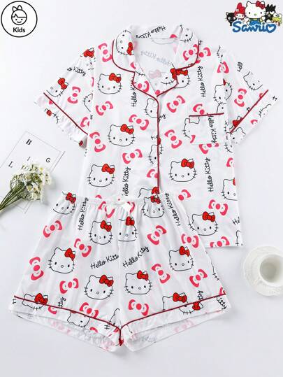 بيجاما Sanrio [رسمي مرخص] مجموعة بيجاما فتيات أطفال حديثي الولادة 