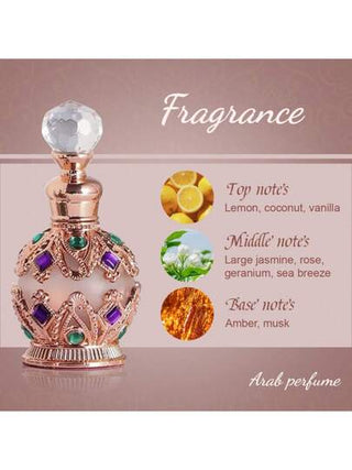 FLATPEA عربي عطر فاخر مدرج بالذهب علي الزجاج بروائح فواكه، خال من الكحول برائحة جذابة من الفيرمونات، محمول هدية مثالية للأزواج والمواعدة، مناسب لجميع المناسبات والاستخدام اليومي