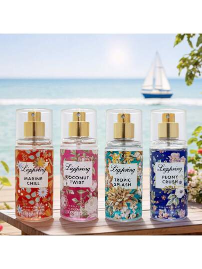Ligspring زجاجة رذاذ معطر مازال بسيط ومحمول للمنزل 1 قطعة/88 مل، يحتوي على روائح الجوز والبيونية والغابة الاستوائية والمحيط وغيرها من الروائح الزهرية الطبيعية والنقية، مصنوع من مكونات طبيعية، رائحة متواصلة، مناسب لديكور غرفة النوم وعطر السيارة...