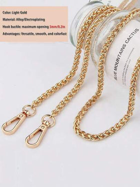 1 قطعة سلسلة DIY 120سم / 47 بوصة لإكسسوارات حقيبة اليد للسيدات بسيور الكتف والعبر، إمدادات العودة إلى المدرسة