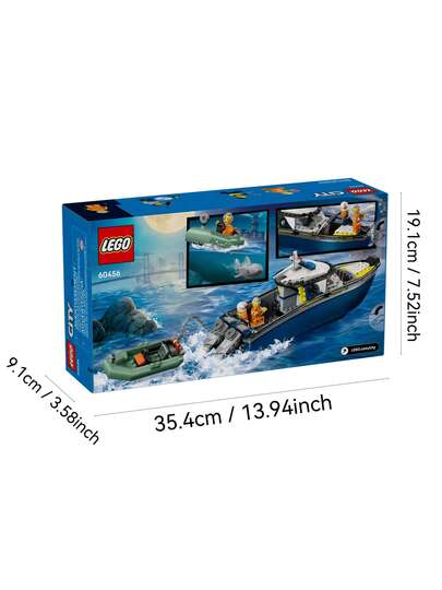 مجموعة ألعاب بناء LEGO 60456 مطاردة القارب في المدينة