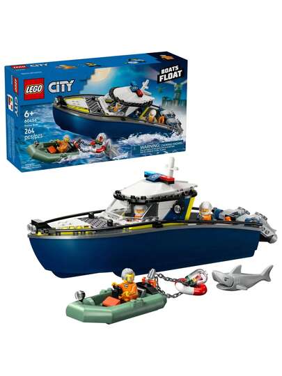 مجموعة ألعاب بناء LEGO 60456 مطاردة القارب في المدينة
