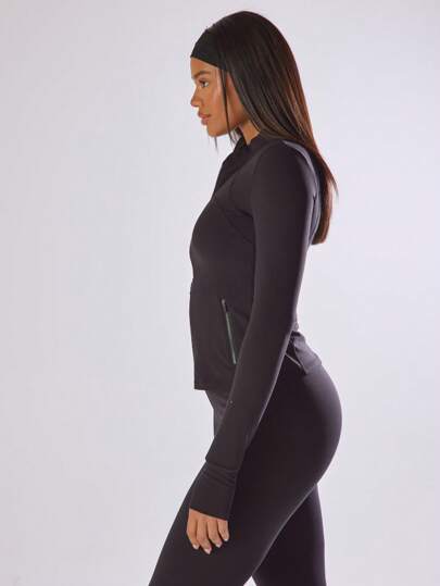 Musera Sport جاكيت أداء إنسيابي مطاطي ضيق الصنع وسهل الارتداء