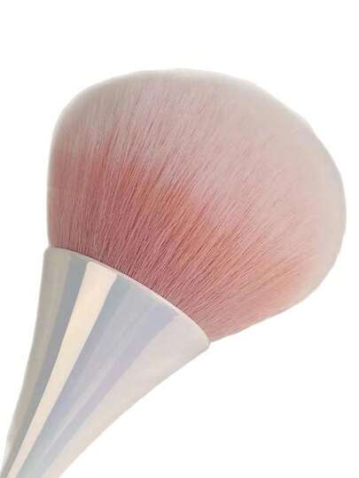 قطعة واحدة فرشاة تنظيف الأظافر بلون مقلد للخشب واللون الوردي الخوخي، فرشاة جمع الغبار من الأظافر، فرشاة أحمر الخدود، فرشاة بودرة، فرشاة مكياج، أدوات أظافر أكريليك، فرش إزالة الغبار من الأظافر