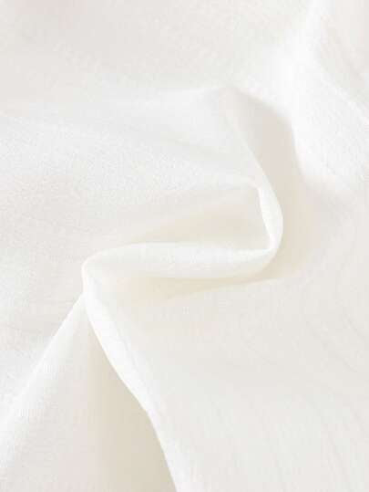 SHEIN Vintaside Kids مجموعة ملابس علوية اطفال ولادي بياقة قائمة وأكمام قصيرة مع أزرار و جيوب، وشورت خصر مطاطي، أسلوب كاجوال، رجعي،فضفاض ومريح للصيف، قطعتان