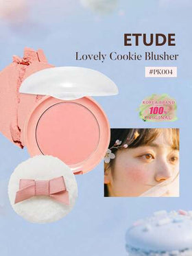 ETUDE كريم أحمر الخدود كوكي الجميل #PK004 ماكرون الخوخ، بودرة ناعمة تضفي لوناً جميلاً وساحراً على الخدود، مشرق وطبيعي، طويل الأمد، سهل الاستخدام، مكياج كوري، 4 جرام/0.14 أونصة