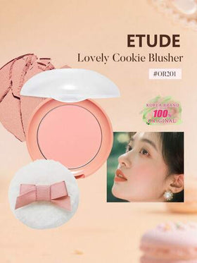 ETUDE كريم أحمر الخدود كوكي OR201 بلون المشمش والبازلاء، بودرة ناعمة تضفي لوناً جذاباً وساحراً على الخدود، لامع وطبيعي، ثابت لفترة طويلة، سهل الاستخدام، مستحضرات تجميل كورية، 4 جرام/0.14 أونصة