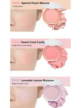 ETUDE كريم أحمر الخدود كوكي OR201 بلون المشمش والبازلاء، بودرة ناعمة تضفي لوناً جذاباً وساحراً على الخدود، لامع وطبيعي، ثابت لفترة طويلة، سهل الاستخدام، مستحضرات تجميل كورية، 4 جرام/0.14 أونصة