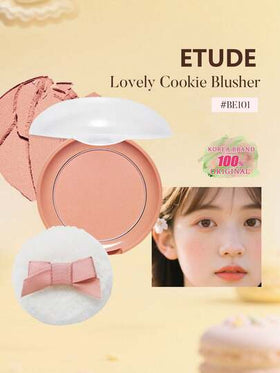 ETUDE كريم أحمر خدود بنكهة الزنجبيل والعسل BE101 من ماركة Lovely Cookie، بودرة ناعمة تضفي لون جذاب وساحر على الخدود، لمعة طبيعية وثابتة، سهلة الاستخدام، مستحضرات تجميل كورية، 4 جرام/0.14 أونصة