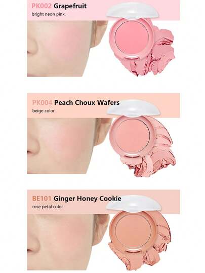 ETUDE كريم أحمر خدود بنكهة الزنجبيل والعسل BE101 من ماركة Lovely Cookie، بودرة ناعمة تضفي لون جذاب وساحر على الخدود، لمعة طبيعية وثابتة، سهلة الاستخدام، مستحضرات تجميل كورية، 4 جرام/0.14 أونصة