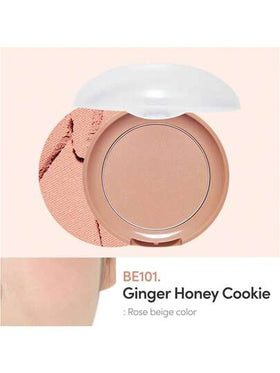 ETUDE كريم أحمر خدود بنكهة الزنجبيل والعسل BE101 من ماركة Lovely Cookie، بودرة ناعمة تضفي لون جذاب وساحر على الخدود، لمعة طبيعية وثابتة، سهلة الاستخدام، مستحضرات تجميل كورية، 4 جرام/0.14 أونصة