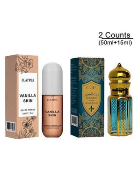 زجاجة واحدة عطر فانيليا رذاذ 50مل، رذاذ تعطير الجسم والشعر، تصميم محمول مناسب للإنتعاش على الطريق، عطر مناسب للجنسين مناسب لجميع المناسبات