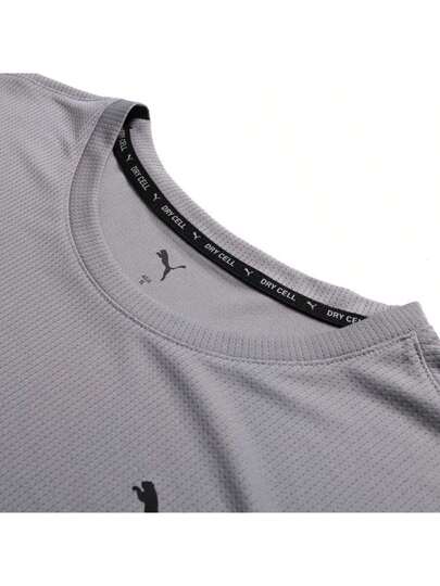 Puma قميص بأكمام قصيرة أداء SS ، تي شيرت بياقة طاقم سريع الجفاف، للرجال لليوجا ، اللياقة البدنية، التدريب