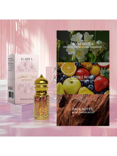 1 قطعة 10 مل زيت عطري عربي بالبرفان، مناسب ل- الاستخدام اليومي والمناسبات، هدية مثالية للرجال والنساء