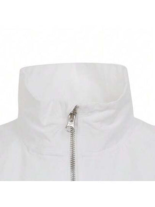 Nike جاكيت أنثوي بسحاب كامل AS NSW EVRTHNG WVN RPL UV، جاكيت خارجي مبطن بقلنسوة منسوجة HJ1000-100