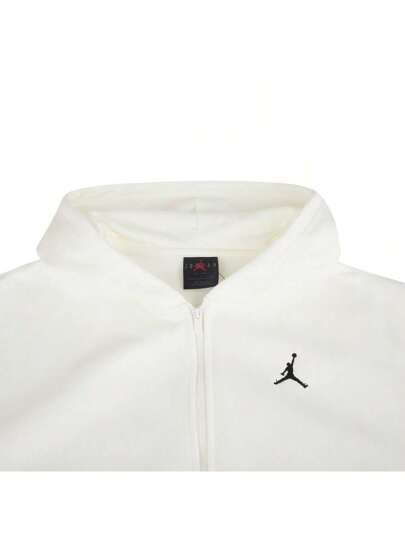 Nike معطف جاكيت رياضية نسائية مطبوع عليها كلمات مع سداء مزود بقلنسوة، لون 133-FV7168