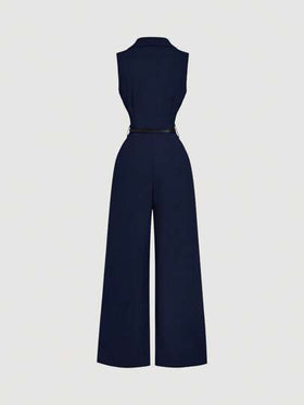 SHEIN MOD بدلة قصيرة عسكرية ذات ياقة بدلة وحزام، بدلة رسمية أنيقة، بدلة للخروج، بدلة غربية، ملابس العطلات