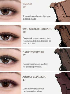 HOLIKA HOLIKA ظلال العيون المفضلة لدي 47 AROMA ESPRESSO، خفيفة القوام قابلة للمزج، مسحوق مضغوط ناعم، لون دائم، بحجم جيب، للتطبيق بالأصابع، لا تتكتل، إمكانية إصلاح المكياج في أي وقت، ضروري للسفر، مزيل للانتفاخ، مكياج سريع 5 دقائق، مستحضرات تجميل كورية، 1.8