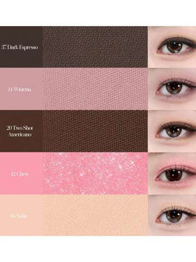 HOLIKA HOLIKA ظلال العيون المفضلة لدي 47 AROMA ESPRESSO، خفيفة القوام قابلة للمزج، مسحوق مضغوط ناعم، لون دائم، بحجم جيب، للتطبيق بالأصابع، لا تتكتل، إمكانية إصلاح المكياج في أي وقت، ضروري للسفر، مزيل للانتفاخ، مكياج سريع 5 دقائق، مستحضرات تجميل كورية، 1.8