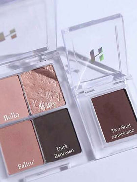 HOLIKA HOLIKA ظلال العيون المفضلة لدي 47 AROMA ESPRESSO، خفيفة القوام قابلة للمزج، مسحوق مضغوط ناعم، لون دائم، بحجم جيب، للتطبيق بالأصابع، لا تتكتل، إمكانية إصلاح المكياج في أي وقت، ضروري للسفر، مزيل للانتفاخ، مكياج سريع 5 دقائق، مستحضرات تجميل كورية، 1.8