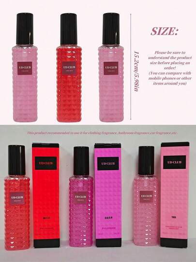 زجاجة واحدة 100 مل رذاذ عطر للأقمشة، معطر هواء، رائحة طازجة ولطيفة وطويلة الأمد، مناسبة لديكور المنزل والملابس والحمام والغرفة والخزانة والصالة المعيشية والسيارة، ضروري للعطلات