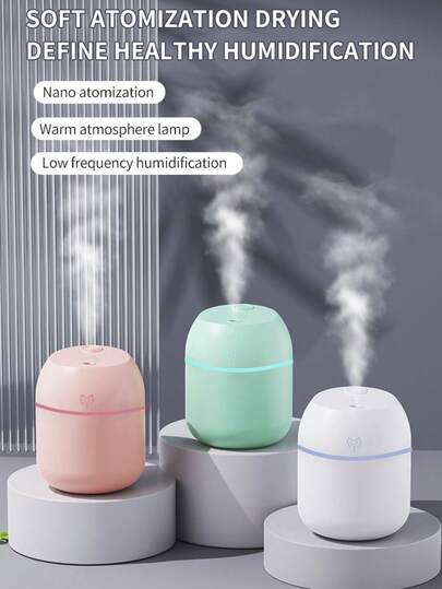 مجموعة مكونة من (جهاز نشر العطور + زيوت عطرية)، جهاز ترطيب الهواء بوجه مبتسم محمول بمنفذ USB سعة 220 مل، زيوت عطرية متعددة الروائح سعة 10 مل، مناسب للمنزل والفندق والحمام لتعطير الهواء وإزالة الروائح الكريهة، عطر طويل الأمد