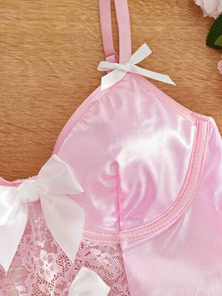 FairyFlirt بذلة سيدات مثيرة مع فيونكة وذيل مكرمل