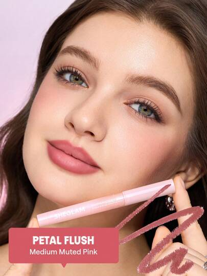 SHEGLAM Cloudline Blur قلم تحديد الشفاه - تدفق البتلات عيد الأب تخرُّج عيد ميلاد عطلة عام 2000 فاخر موضة ماكياج مستحضرات التجميل حفلة شاطئ يسافر التخييم في الهواء الطلق مدرسة حرم الجامعة رحلة المهرجانات ديكور هدية حاضر وَردَة بنت كوسبلاي أفضل لون...