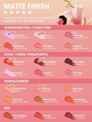 SHEGLAM أحمر خدود سائل من Color Bloom-أحمر خدود سائل Night Drive-مقاوم للماء-يدوم طويلاً-صبغة عالية-لا يتلاشى-توهج طبيعي يدوم طويلاً-مكياج خفيف الوزن للوجه--أحمر خدود وردي أرجواني عيد الأب التخرج عيد الميلاد العطلة الربيع الصيف Y2K فاخر أزياء مكياج...