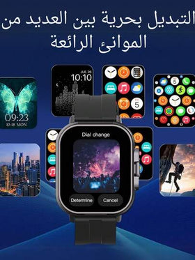 ساعة ذكية 2 في 1 EFFEOKKI مع سماعات لاسلكية وشاشة 2.01 بوصة، سماعات رأس لإجابة المكالمات وممارسة الرياضة، ساعة ذكية متوافقة مع هواتف أيفون وأندرويد