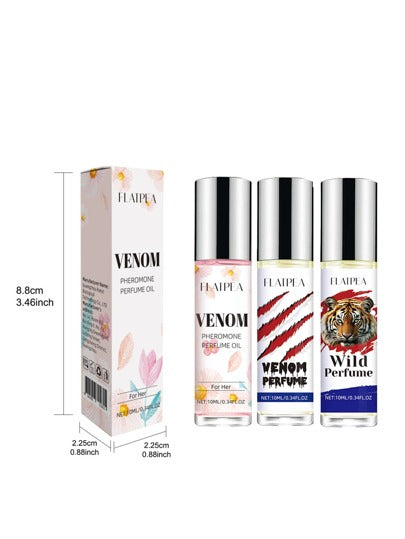 FLATPEA 1 عبوة عطر الفرمونات المثير للمرأة 10مل ، عطر إغراء طويل الأمد ، صيغة خالية من الكحول، تصميم محمول مناسب للسفر ، يوفر إغراء طويل الأمد، هدية مثالية للنساء