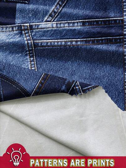 EZwear تنورة نسائية ذات تأثير جينز، ضيقة المقاس