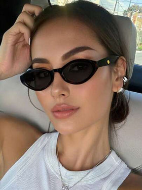 زوج من نظارات المرأة الأكريليك المرصعة بالراين ذات الطراز الرجعي، مناسبة للخروجات اليومية وحفلات الموسيقى والهدايا العطلات والملابس اليومية، تُزين مع إكسسوارات الشاطئ والملابس الرسمية الصيفية للسيدات