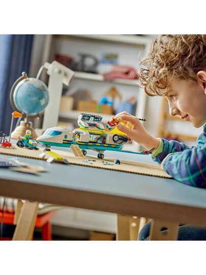 طقم لعبة بناء طائرة إسعاف جوي طوارئ LEGO 60465 في مدينة