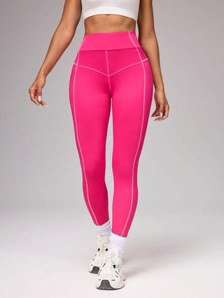 SHEIN Sport Studio سروال لياقة بخصر عالي وأنيق للسيدات