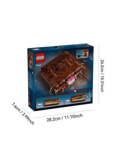 LEGO ليغو هاري بوتر "كتاب وحش العضة" لعبة أطفال - مجموعة لعب تظاهرية للبنين والبنات من عمر 9 سنوات فأكثر - صغير جامع نيفيل لونجبوتوم - فكرة هدية للأعياد وعشاق الكتب - 76449