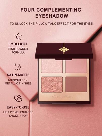 Charlotte Tilbury شارلوت تيلبري لوكس ظلال العيون باليت بيلو توك - 0.18 أونصة/5.2 جرام (شحنة عشوائية من الإصدارات الجديدة والقديمة)