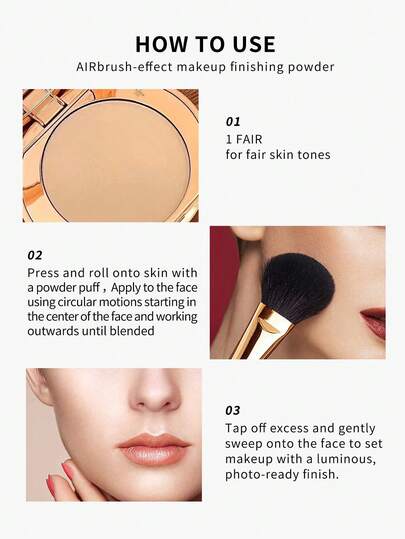 Charlotte Tilbury بودرة شارلوت تيلبري إيربراش فلولس فينيش، بودرة مثالية متناهية الصغر رقم 1 - 0.28 أونصة/8 جرام (شحنة عشوائية من الإصدارات الجديدة والقديمة)