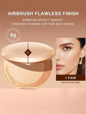 Charlotte Tilbury بودرة شارلوت تيلبري إيربراش فلولس فينيش، بودرة مثالية متناهية الصغر رقم 1 - 0.28 أونصة/8 جرام (شحنة عشوائية من الإصدارات الجديدة والقديمة)