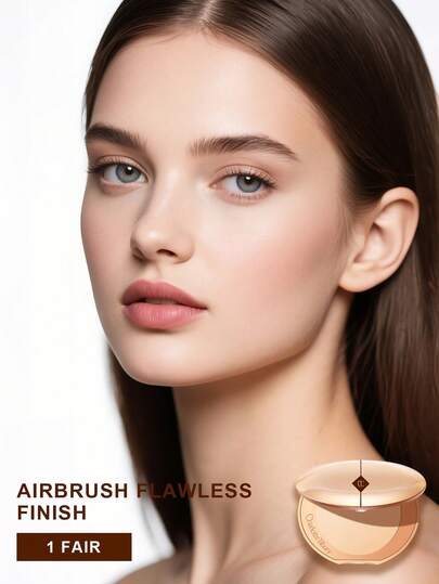 Charlotte Tilbury بودرة شارلوت تيلبري إيربراش فلولس فينيش، بودرة مثالية متناهية الصغر رقم 1 - 0.28 أونصة/8 جرام (شحنة عشوائية من الإصدارات الجديدة والقديمة)