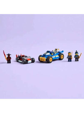 لعبة LEGO - NINJAGO™ سيارة سباق المواجهة بين رجل التجسس ضد دريكس | طقم 71840