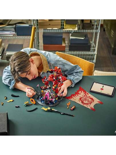 LEGO طقم بناء لعبة ليغو نينجاغو 71846 آلية فارس النار