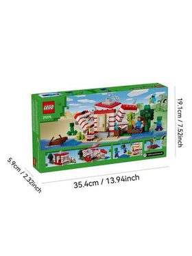 LEGO مجموعة ليجو ماينكرافت تي إن تي جنجل هاوس 21275، لعبة فيديو قابلة للجمع، لعبة بناء إبداعية لديكور ألعاب، هدية عيد ميلاد، مجموعة مغامرات تفاعلية لأطفال الألعاب بعمر 8 سنوات فأكثر