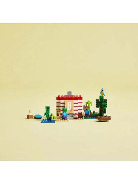 LEGO مجموعة ليجو ماينكرافت تي إن تي جنجل هاوس 21275، لعبة فيديو قابلة للجمع، لعبة بناء إبداعية لديكور ألعاب، هدية عيد ميلاد، مجموعة مغامرات تفاعلية لأطفال الألعاب بعمر 8 سنوات فأكثر
